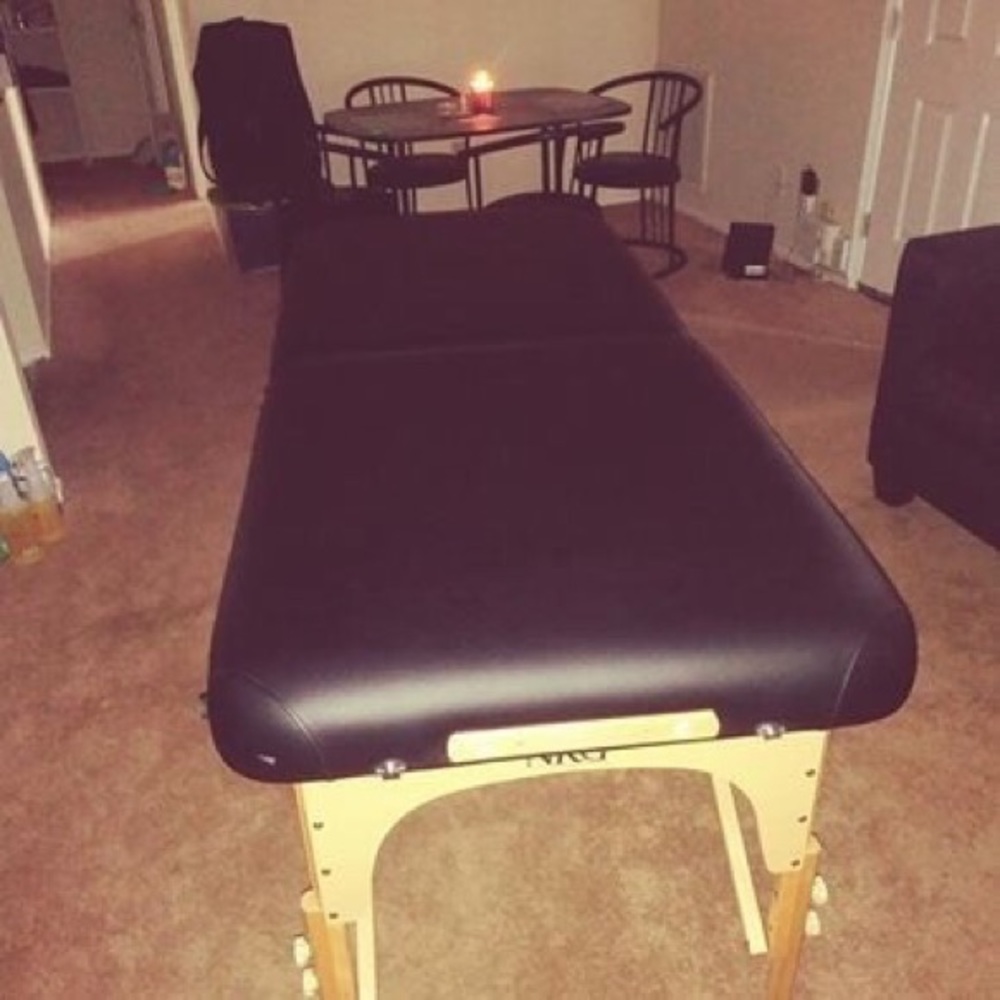 Massage table and accessories